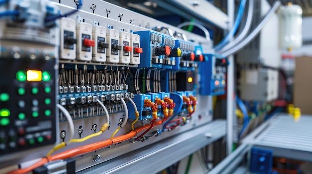 Industrial Control Panel with Wiring